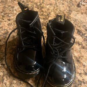 Like New Infant Black Patent Leathee Dr. Marten